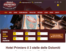 Tablet Screenshot of hotelprimiero.it